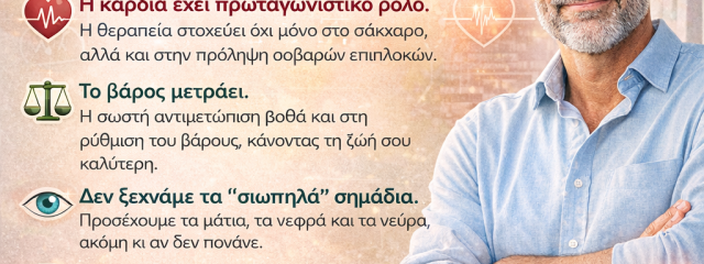 Ο διαβήτης δεν είναι μόνο σάκχαρο — είναι η συνολική σου υγεία